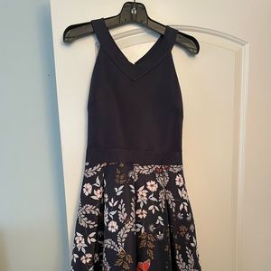 Ted Baker London Navy Floral Butterfly Cocktail Dress